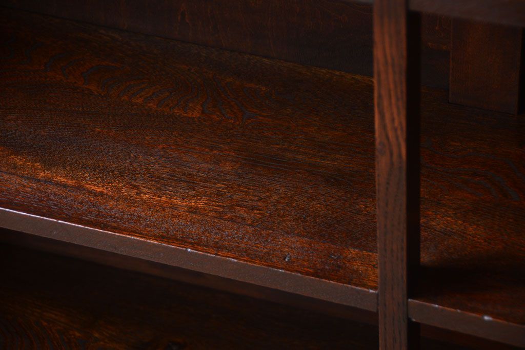 アンティーク家具　和製アンティーク　シックな大型本棚(ブックシェルフ・飾り棚)