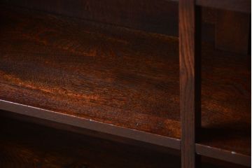 アンティーク家具　和製アンティーク　シックな大型本棚(ブックシェルフ・飾り棚)