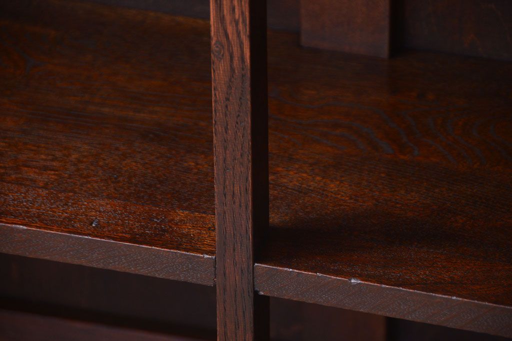 アンティーク家具　和製アンティーク　シックな大型本棚(ブックシェルフ・飾り棚)