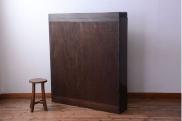 アンティーク家具　和製アンティーク　シックな大型本棚(ブックシェルフ・飾り棚)