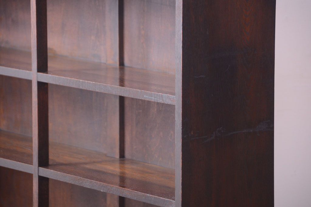 アンティーク家具　和製アンティーク　シックな大型本棚(ブックシェルフ・飾り棚)