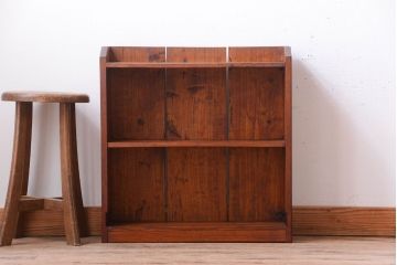 アンティーク家具　和製アンティーク　古い木の小さな本棚