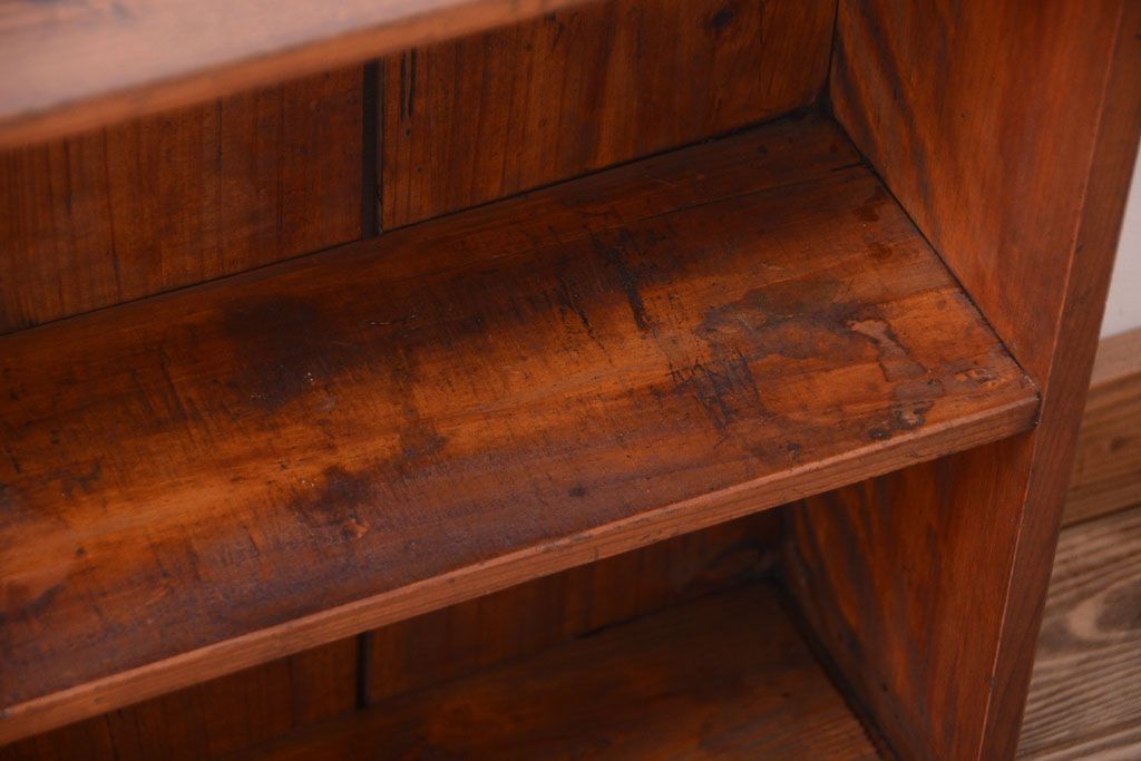 アンティーク家具　和製アンティーク　古い木の小さな本棚