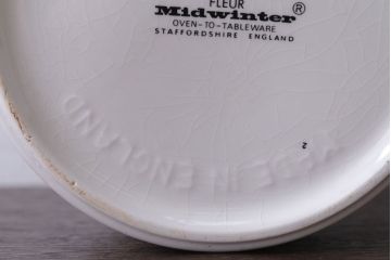 イギリスビンテージ　MIDWINTER(ミッドウィンター)FLEUR(フルール)シリーズ　ティーポット(洋食器)