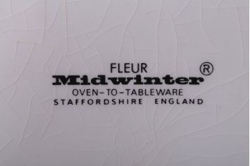 イギリスビンテージ　MIDWINTER(ミッドウィンター)FLEUR(フルール)シリーズ　ティーポット(洋食器)