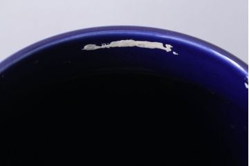 アンティーク雑貨　イギリスビンテージ　HORNSEA(ホーンジー)HEIRLOOM(エアルーム)シリーズMIDNIGHT BLUE(ミッドナイトブルー)キャニスター2点