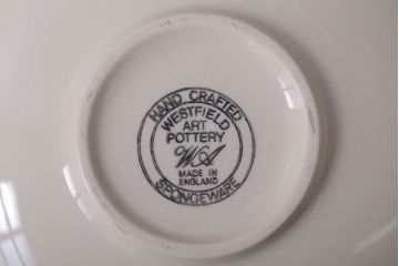 アンティーク雑貨　イギリスビンテージ　WESTFIELD ART POTTERY ポット・カップ&ソーサーなど4点(洋食器)