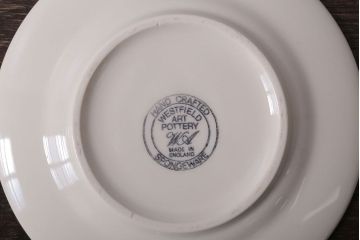 アンティーク雑貨　イギリスビンテージ　WESTFIELD ART POTTERY ポット・カップ&ソーサーなど4点(洋食器)