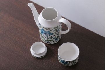 イギリスビンテージ　MIDWINTER(ミッドウィンター)SPANISH GARDEN(スパニッシュガーデン)シリーズ　ポット・シュガー2点(洋食器)