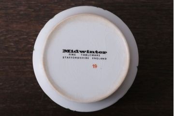 イギリスビンテージ　MIDWINTER(ミッドウィンター)SPANISH GARDEN(スパニッシュガーデン)シリーズ　ポット・シュガー2点(洋食器)