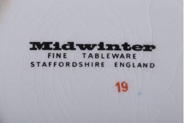 イギリスビンテージ　MIDWINTER(ミッドウィンター)SPANISH GARDEN(スパニッシュガーデン)シリーズ　ポット・シュガー2点(洋食器)