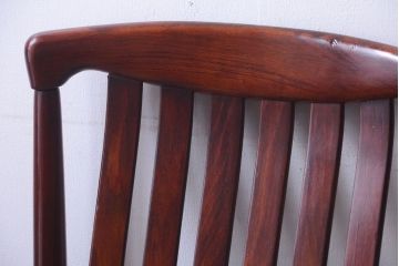 レトロ家具　和製アンティーク　レトロで上品なデザインの古いチェア(2)