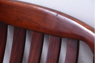 レトロ家具　和製アンティーク　レトロで上品なデザインの古いチェア(2)