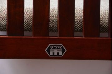 レトロ家具　和製アンティーク　レトロで上品なデザインの古いチェア(2)