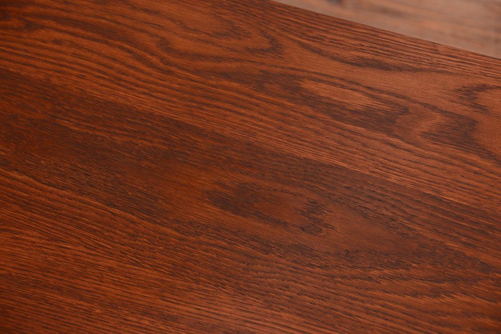 ラフジュ工房オリジナル 8脚格納スツール付き机(テーブル・作業台)