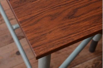 ラフジュ工房オリジナル 8脚格納スツール付き机(テーブル・作業台)