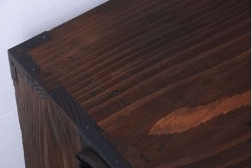 アンティーク家具　古民具・骨董　明治〜大正期　一本物!厚手金具のアンティーク衣装箪笥(2)