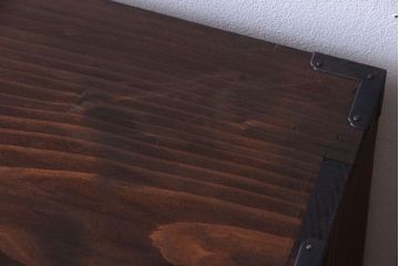 アンティーク家具　古民具・骨董　明治〜大正期　一本物!厚手金具のアンティーク衣装箪笥(2)