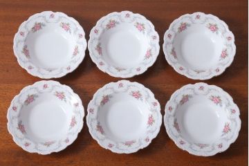 アンティーク雑貨　イギリス　Royal Albert(ロイヤルアルバート)　Tranquillity(トランキュリティ)シリーズ　スープ皿6枚(洋食器)