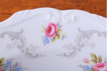 アンティーク雑貨　イギリス　Royal Albert(ロイヤルアルバート)　Tranquillity(トランキュリティ)シリーズ　スープ皿6枚(洋食器)