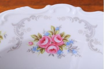 アンティーク雑貨　イギリス　Royal Albert(ロイヤルアルバート)　Tranquillity(トランキュリティ)シリーズ　スープ皿6枚(洋食器)