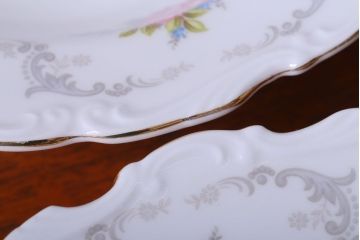 アンティーク雑貨　イギリス　Royal Albert(ロイヤルアルバート)　Tranquillity(トランキュリティ)シリーズ　スープ皿6枚(洋食器)