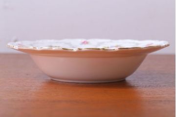 アンティーク雑貨　イギリス　Royal Albert(ロイヤルアルバート)　Tranquillity(トランキュリティ)シリーズ　スープ皿6枚(洋食器)