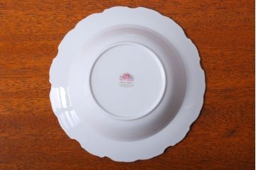 アンティーク雑貨　イギリス　Royal Albert(ロイヤルアルバート)　Tranquillity(トランキュリティ)シリーズ　スープ皿6枚(洋食器)