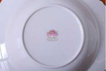 アンティーク雑貨　イギリス　Royal Albert(ロイヤルアルバート)　Tranquillity(トランキュリティ)シリーズ　スープ皿6枚(洋食器)