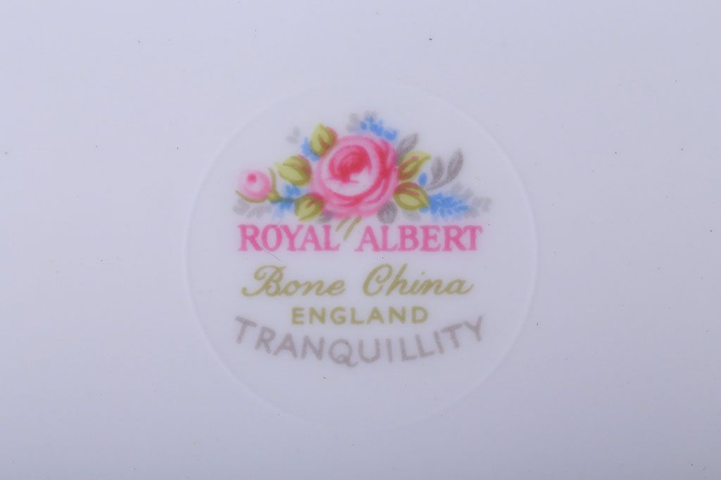 アンティーク雑貨　イギリス　Royal Albert(ロイヤルアルバート)　Tranquillity(トランキュリティ)シリーズ　スープ皿6枚(洋食器)