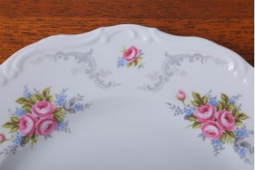 アンティーク雑貨　イギリス　Royal Albert(ロイヤルアルバート)　Tranquillity(トランキュリティ)シリーズ　ディナープレート5枚(洋食器)