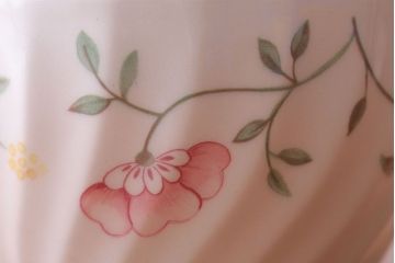 アンティーク雑貨　イギリスビンテージ　JOHNSON BROTHERS(ジョンソン・ブラザーズ)SUMMER CHINTZ(サマーチンツ)シリーズ カップ&ソーサー・皿など6点(洋食器)