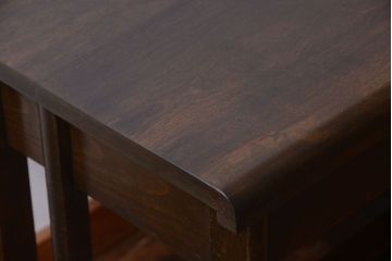 レトロ家具　昭和レトロ　古い木製のアンティーク片袖机(デスク)