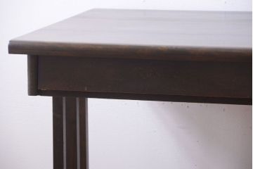 レトロ家具　昭和レトロ　古い木製のアンティーク片袖机(デスク)