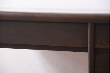 レトロ家具　昭和レトロ　古い木製のアンティーク片袖机(デスク)