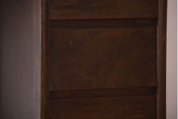 レトロ家具　昭和レトロ　古い木製のアンティーク片袖机(デスク)