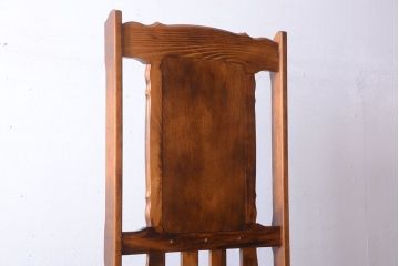 中古　カリモク家具　傘立てと鏡付きハンガーラック