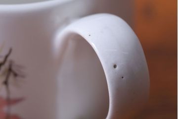 イギリスビンテージ　MYOTT(ミヨット)　Pineconesシリーズ　ティーポット・クリーマー2点(洋食器)