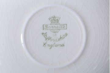 アンティーク雑貨　イギリスビンテージ　Barratts(バラッツ)　カップ&ソーサー2客・プレート2枚(洋食器)