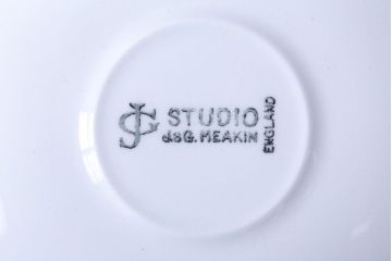 イギリスビンテージ　J&G　MEAKIN(ミーキン)　Inca(インカ)シリーズ　カップ&ソーサー5客(洋食器)
