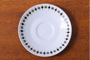 イギリスビンテージ　J&G　MEAKIN(ミーキン)　Inca(インカ)シリーズ　カップ&ソーサー5客(洋食器)