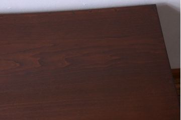 レトロ家具　和製アンティーク　小ぶりで可愛いレトロな木製デスク(片袖机)
