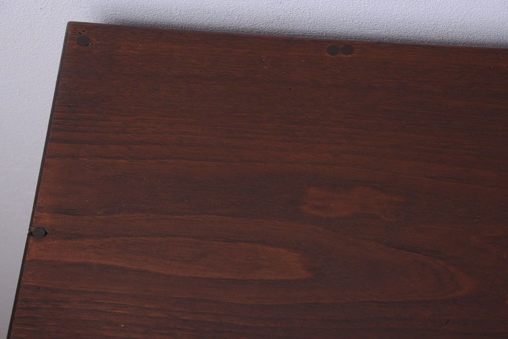 レトロ家具　和製アンティーク　小ぶりで可愛いレトロな木製デスク(片袖机)