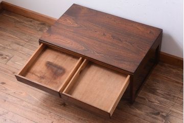 アンティーク家具　和製アンティーク　引き出し付き!シンプルで上品な木製文机