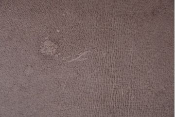 レトロ家具　和製アンティーク　本革座面のレトロなチェア(椅子)