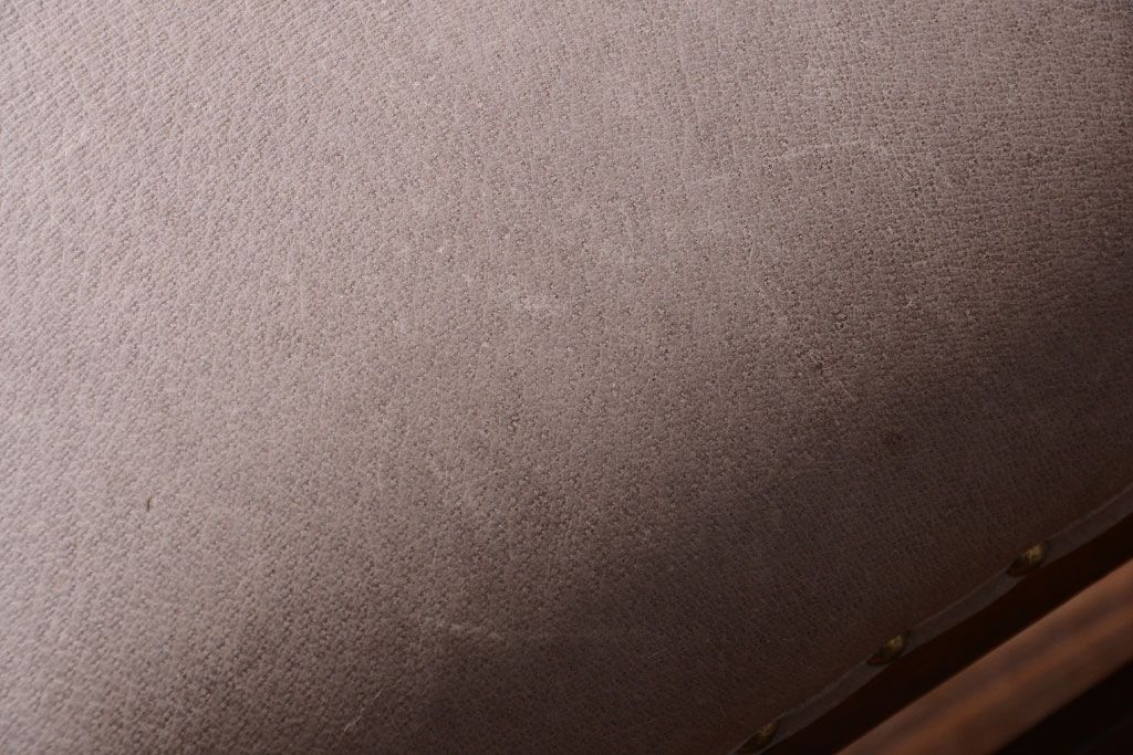 レトロ家具　和製アンティーク　本革座面のレトロなチェア(椅子)