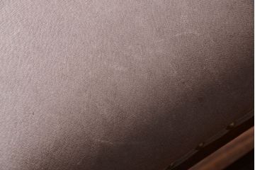 レトロ家具　和製アンティーク　本革座面のレトロなチェア(椅子)