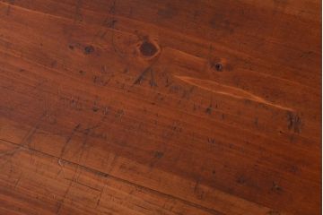 アンティーク家具　古民具・骨董　シンプルな丸金具のアンティーク時代箪笥ローボード