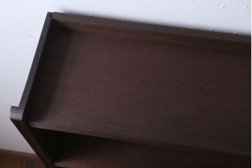 アンティーク家具　和製アンティーク シンプルでシックな古いブックシェルフ(本棚)