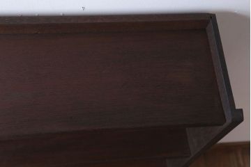 アンティーク家具　和製アンティーク シンプルでシックな古いブックシェルフ(本棚)